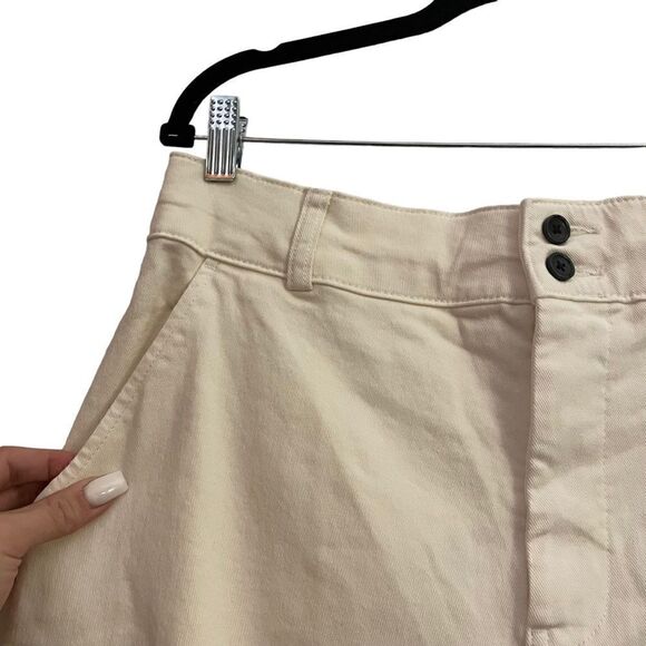 Everlane NWT High Rise Wide Leg Straight Crop Organic Cotton Minimalist Pant 14 - Picture 4 of 15